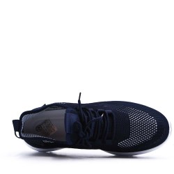 Men's textile lace-up basket