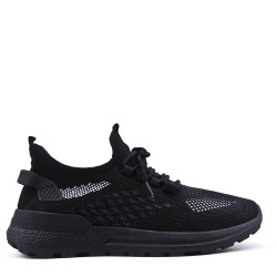 Men's textile lace-up basket