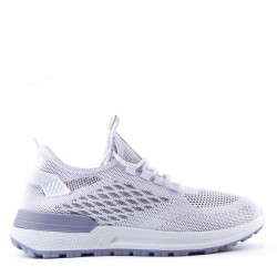 Men's textile lace-up basket