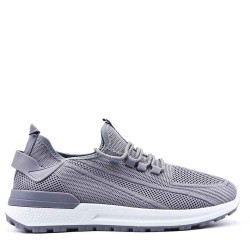 Men's textile lace-up basket