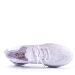 Men's textile lace-up basket