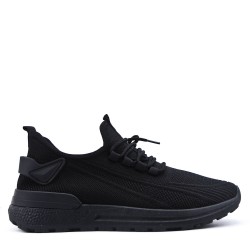 Men's textile lace-up basket