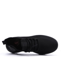 Men's textile lace-up basket