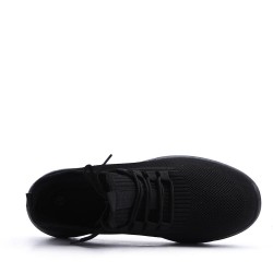 Men's textile lace-up basket