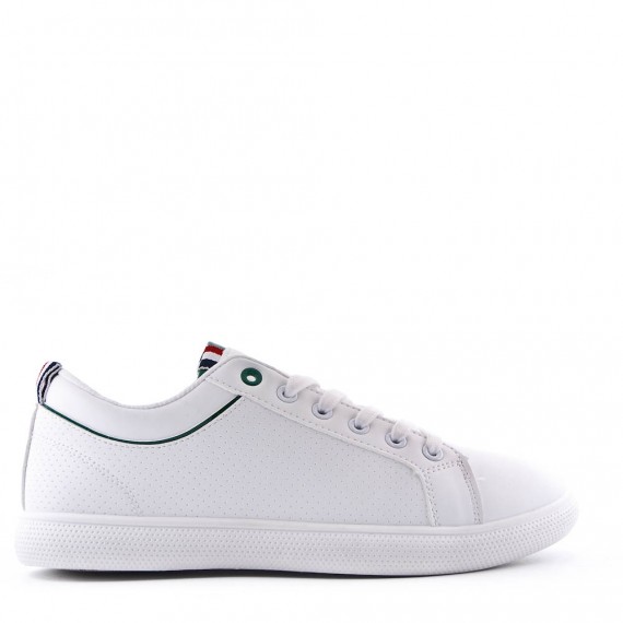 Zapatilla de material mixto con cordones