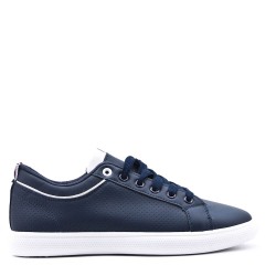 Zapatilla de material mixto con cordones