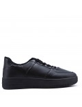 Zapatilla de material mixto con cordones