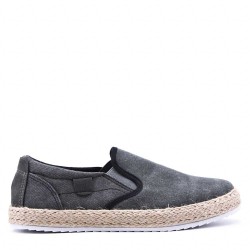 Men's textile moccasin