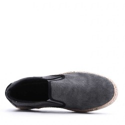 Men's textile moccasin