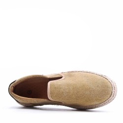 Men's textile moccasin