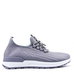 Men's textile lace-up basket