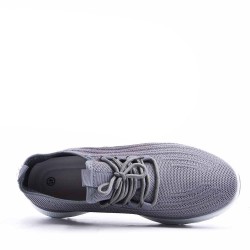 Men's textile lace-up basket