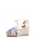 Wedge sandal with espadrille sole