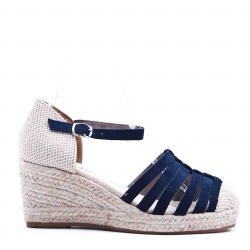 Wedge sandal with espadrille sole