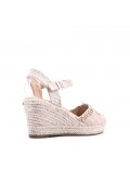 Wedge sandal with espadrille sole