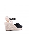 Wedge sandal with espadrille sole