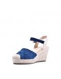 Wedge sandal with espadrille sole