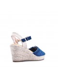 Wedge sandal with espadrille sole