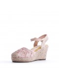 Wedge sandal with espadrille sole