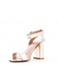 Faux leather heeled sandal