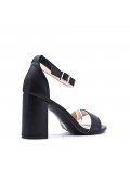 Faux leather heeled sandal