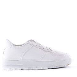 Women's faux leather sneaker