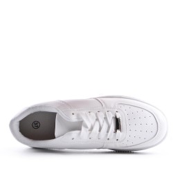 Women's faux leather sneaker