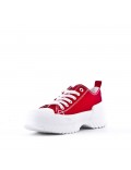 Women's faux leather sneaker