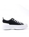 Women's faux leather sneaker