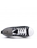 Women's faux leather sneaker