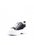 Women's faux leather sneaker