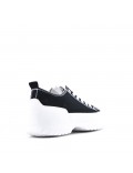 Women's faux leather sneaker