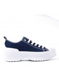 Women's faux leather sneaker