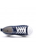 Women's faux leather sneaker