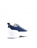 Women's faux leather sneaker