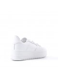 Women's faux leather sneaker