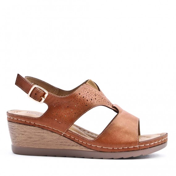 Grande Taille 38-43- Sandale en simili cuir