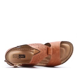 Grande Taille 38-43- Sandale en simili cuir