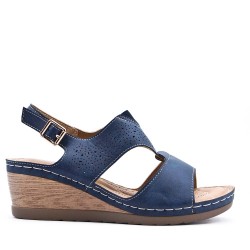 Grande Taille 38-43- Sandale en simili cuir