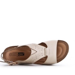 Grande Taille 38-43- Sandale en simili cuir