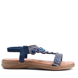 Faux leather sandal