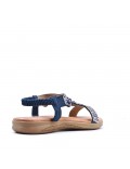 Faux leather sandal