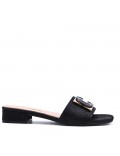 Faux leather sandal