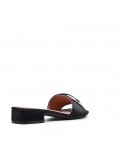 Faux leather sandal