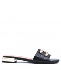 Faux leather sandal