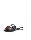 Faux leather sandal