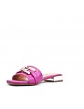 Faux leather sandal