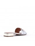 Faux leather sandal