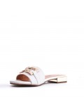 Faux leather sandal