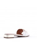 Faux leather sandal